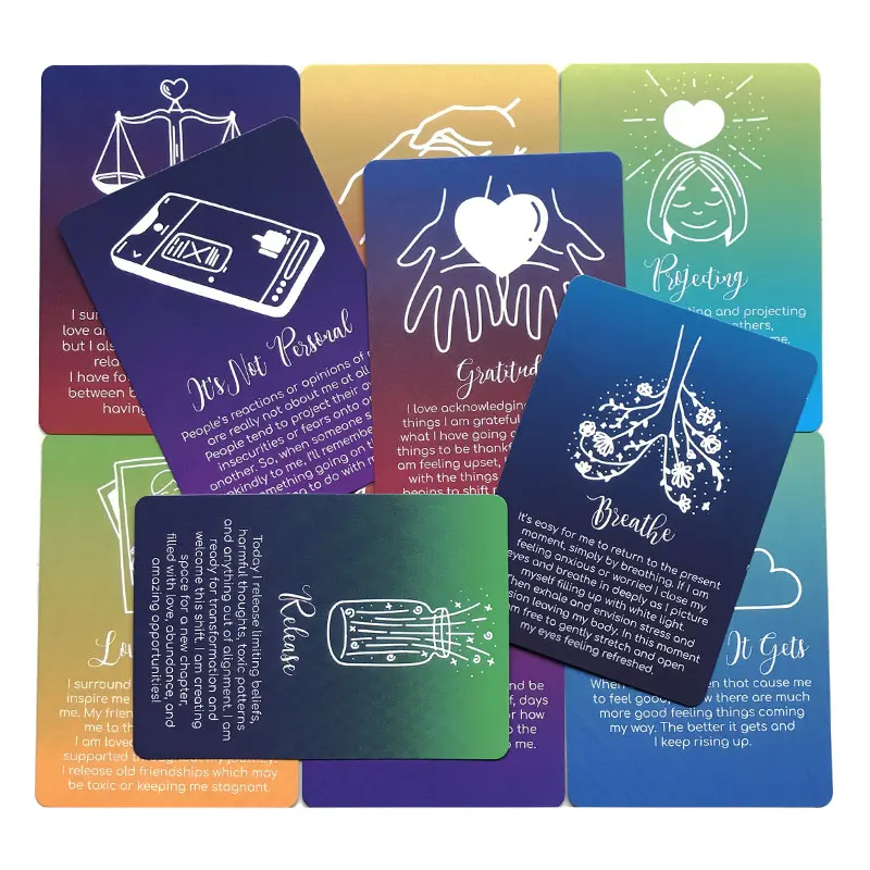 52 Card Mindful Messages Oracle Leisure entertainment games Card, family gatherings Tarot Card, board games Tarot pdf guide