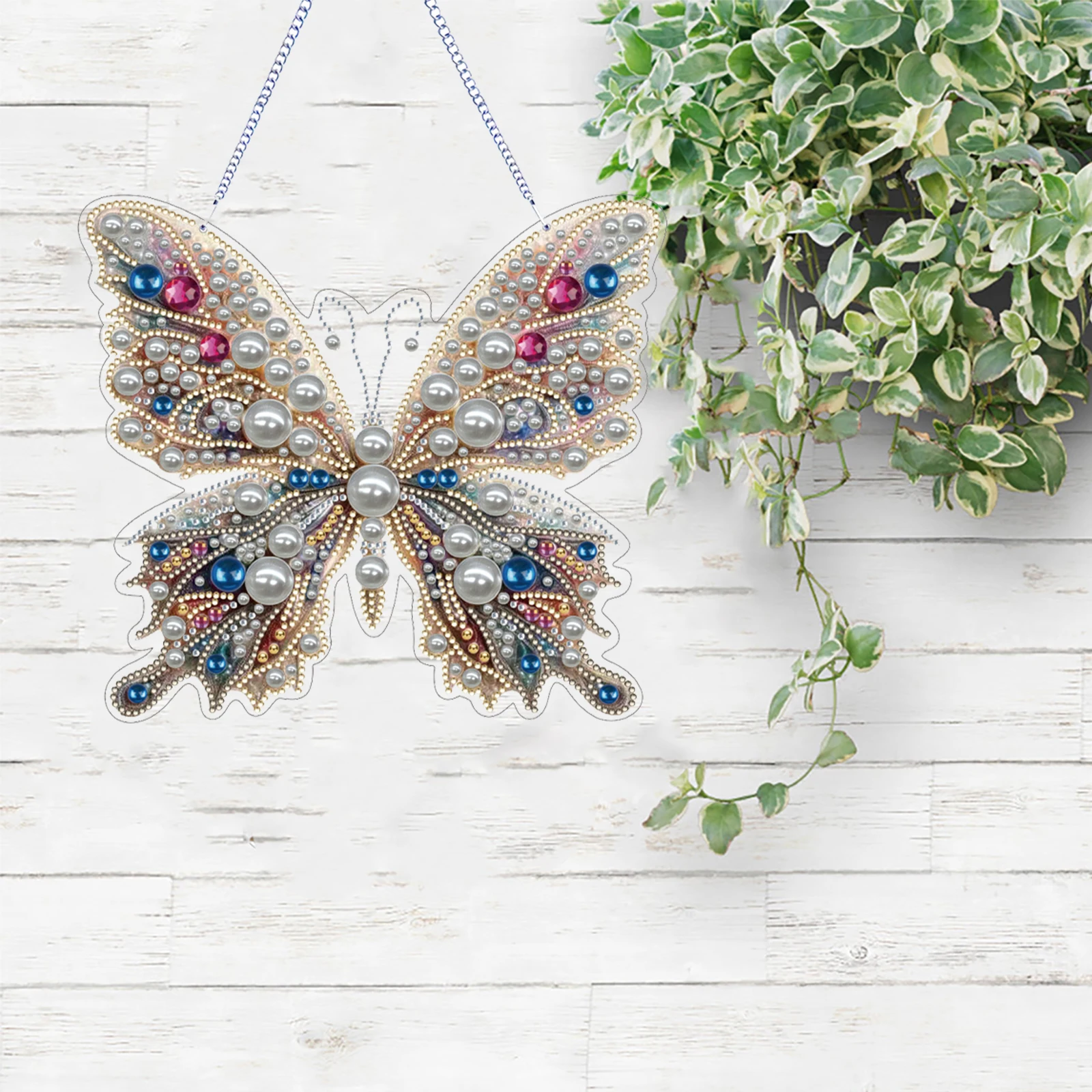 

Наборы для создания 2D-подвесок «Бабочка» из акрила с алмазной мозаикой, 24x22 см, двусторонние, с крупными стразами, для украшения веранды, сада, улицы