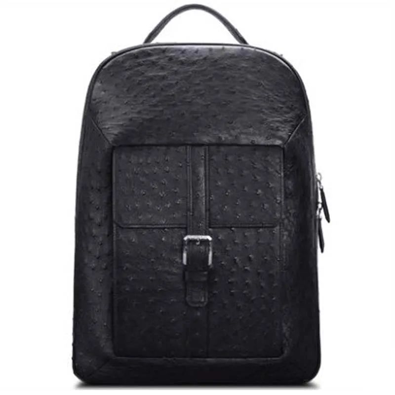 KEXIMA cestbeau ostrich leather men ostrich bag men backpack travel bag casual business  South African KK large male backpacks