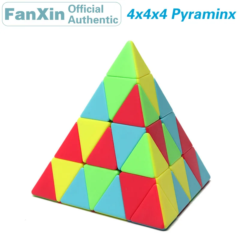 FanXin 4x4x4 Pyraminxeds Magic Cube 4x4 Pyramid Professional Speed Puzzle Brain Teaser Antistress Educational Toys For Children