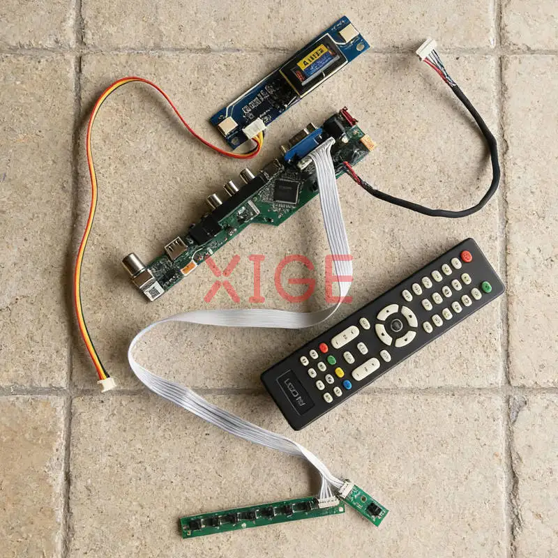 

For B150XN05 QD15XL15 QD15XL11 LP150X12 Screen Drive Controller Board Kit DIY 30Pin LVDS 1024*768 2CCFL 1024x768 USB+AV+VGA+HDMI