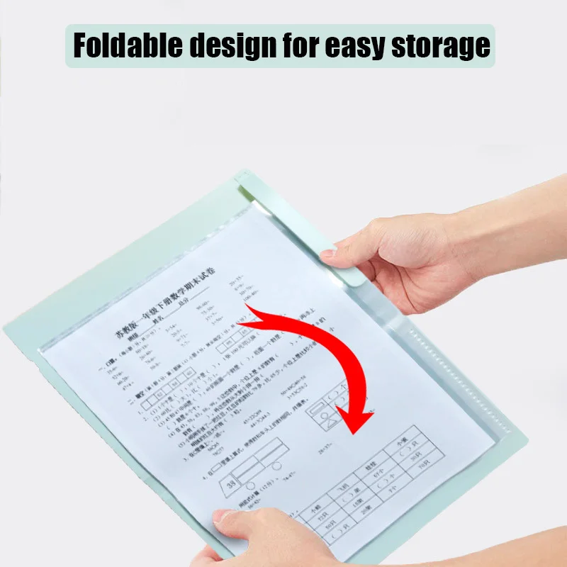 A4 Multilayer Insert File Folder Bag Waterproof Document Organizer Bag Test Paper Storage Case Portfolio Office Stationery