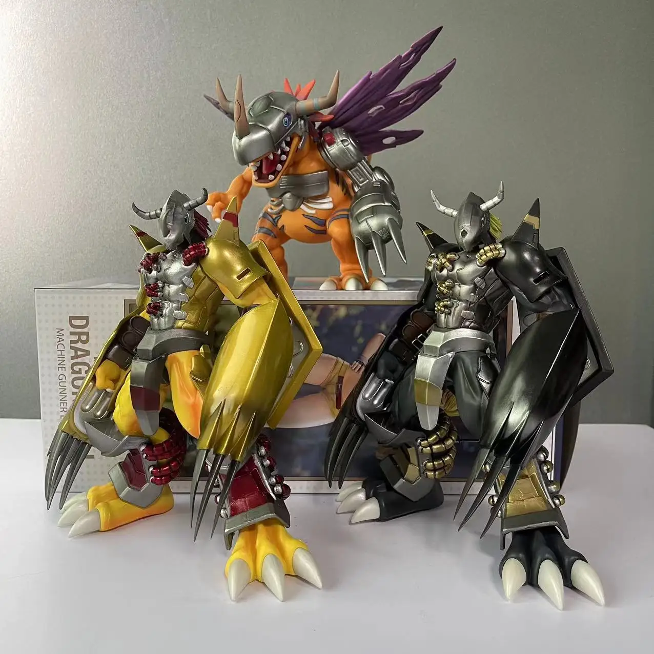 

Фигурка аниме Digimonl Machinery серая монстр-робот, Игрушечная модель, 18 см-20 см