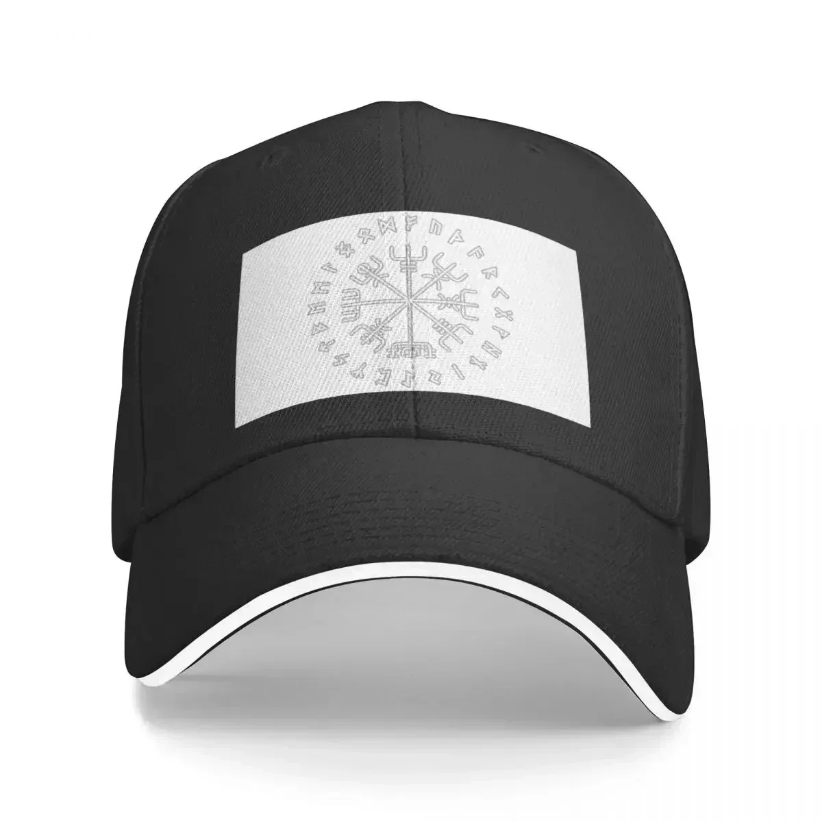 Viking Norse Protection Compass With Circle Runes Cap Casual Baseball Caps Adjustable Hat Unisex Baseball Hats polychromatic