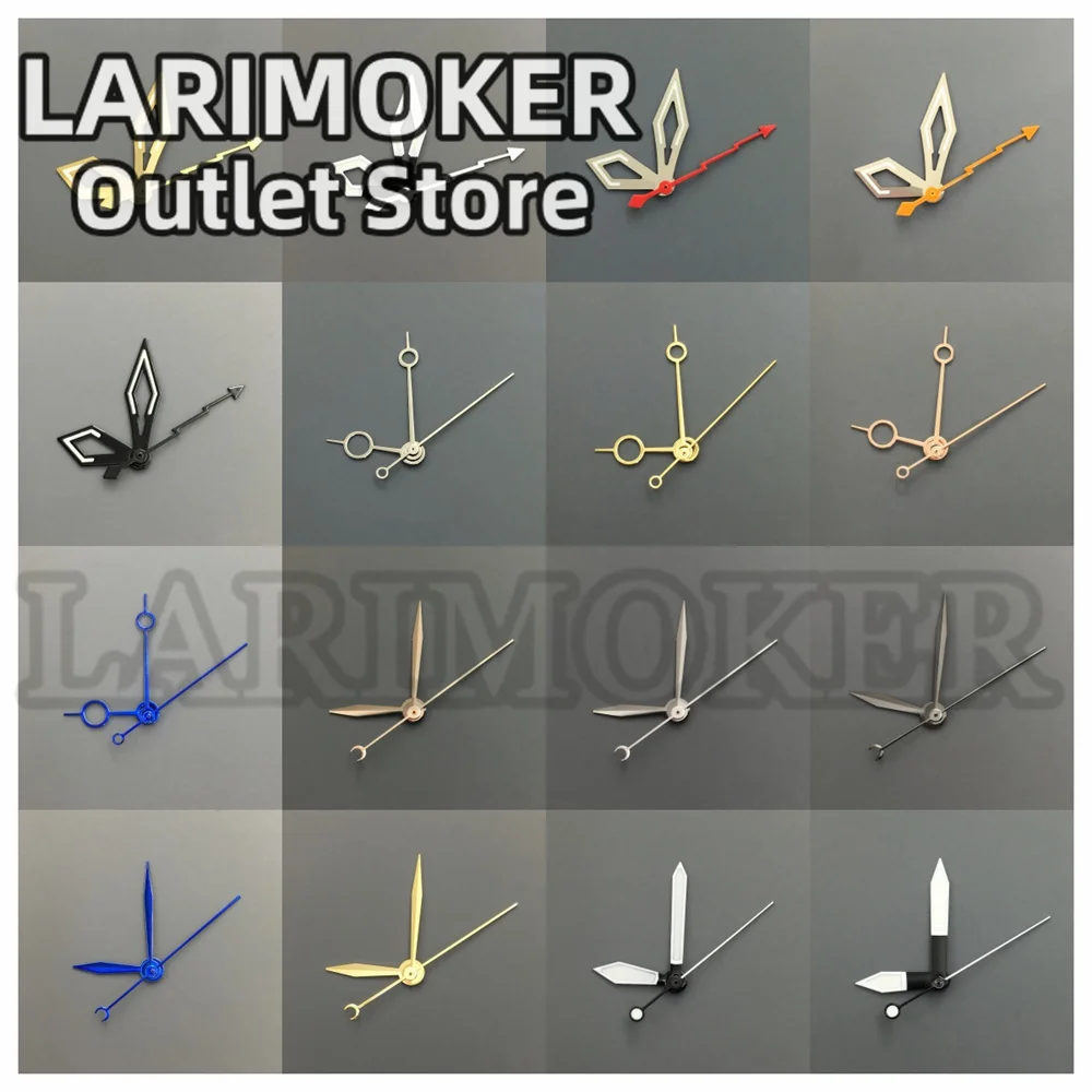 

LARIMOKER watch parts pointer gold white blue silver rose gold set suitable for NH35 PT5000 automatic sports watch accessories