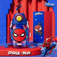 1000Ml Disney Water Cup Creative Cartoon Frozen Elsa Marvel Spiderman Cups with Straws Outdoor Sport Portable Summer Bottles ﻿ ﻿