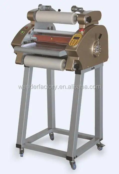 340MM Double side Cold and Hot Roll Laminating machine with stander