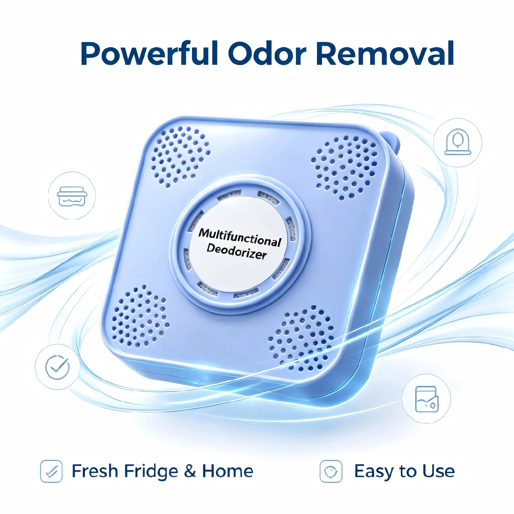 Activated Carbon Car Fridge Deodorizer, 99% Odor Removal for Refrigerator, Vehicle, Shoe Cabinet, Closet, Trash Can & Litter Box