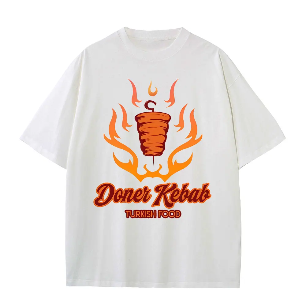 

Doner Kebab Turkish Food Funny Meme Graphic T-shirt Men Fashion Gothic Short Sleeve T-shirts Casual Oversized Unisex Streetwear