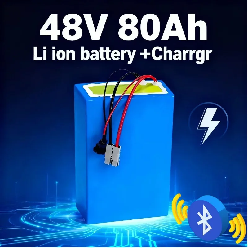 

Аккумулятор LiFePO4 48 В 80 Ач с BMS — литий-фосфатный аккумулятор высокой емкости для системème Solaire, скутера Électriqu