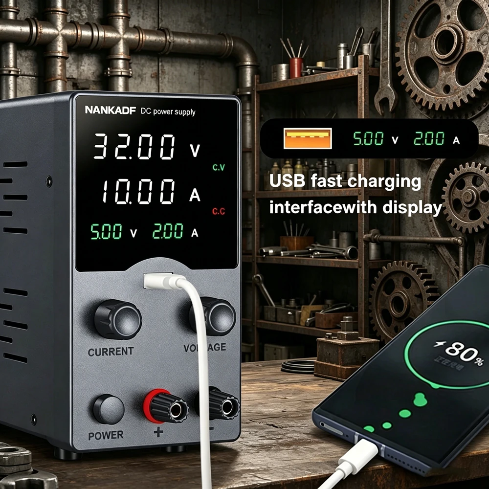 Adjustable DC power supply 30V 5A 10A Switching Lab Bench Power Source Stabilized Voltage Repair 60V 5A 120V 3A 160V 2A  source