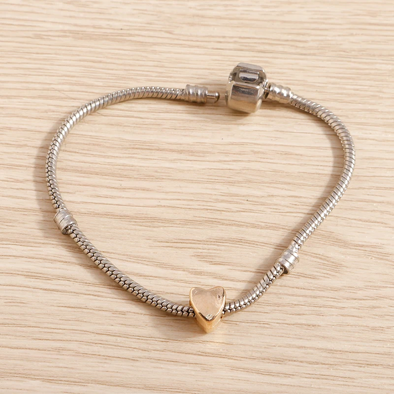 Tusember 20 Stück 8*9mm Legierungs-Liebesherz-Anhänger, lose Spacer-Anhänger für DIY Original-Charm-Armbänder, Halsketten, Ohrringe und Schmuckzubehör – Detail 6