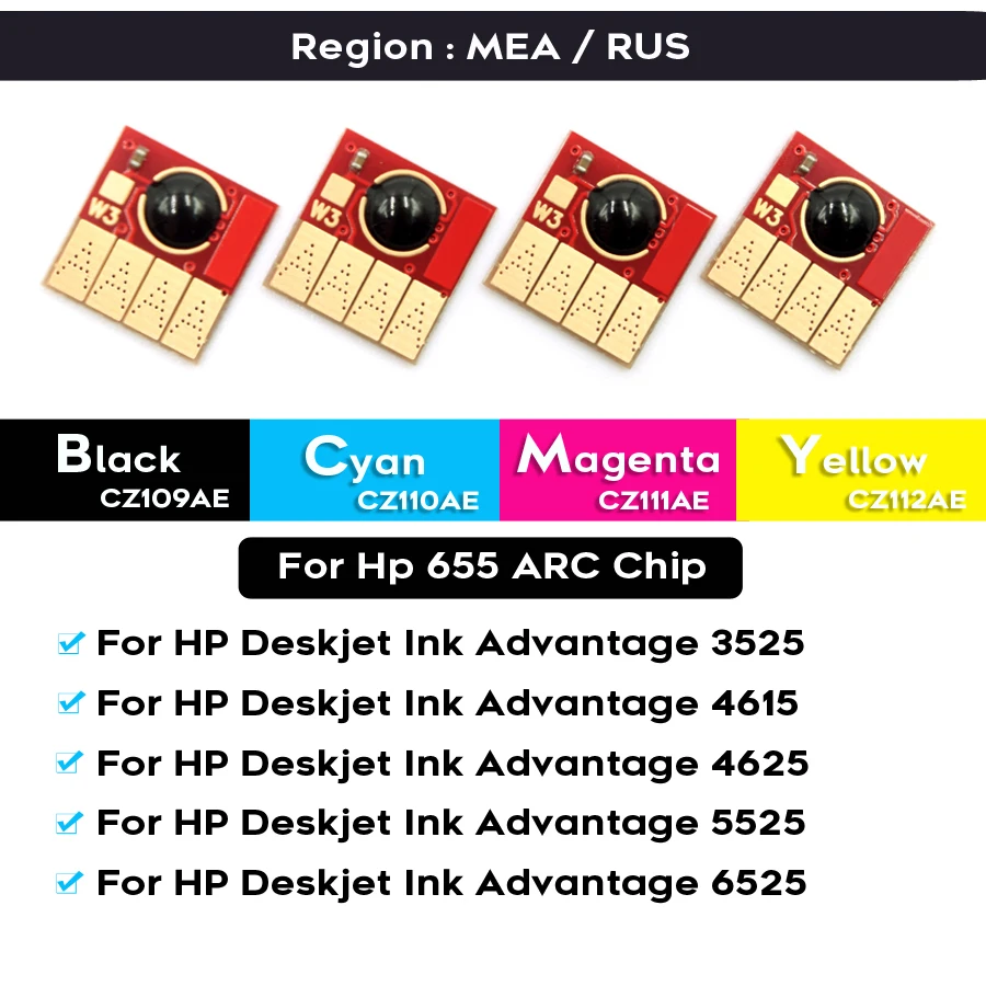 178 XL 364 XL 564 XL 862 655 920 Auto Reset ARC Chip For HP 5520 5521 5522 5524 5525 5510 B11a B11b B11g Printer