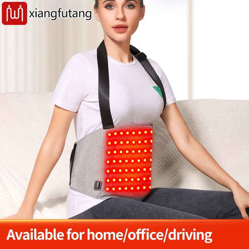 Heated Uterus Warmer Belt Red Light Therapy Adjustable Heating Massage Menstrual Discomfort Relief Winter Hand Abdomen Warmth