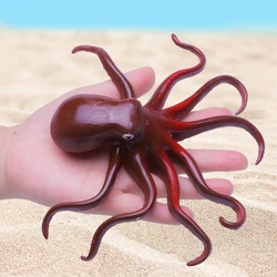 Brinquedos engraçados das crianças simulação octopus brinquedo modelo macio elástico brinquedos animais decoração do mundo squid educação enigma cognição