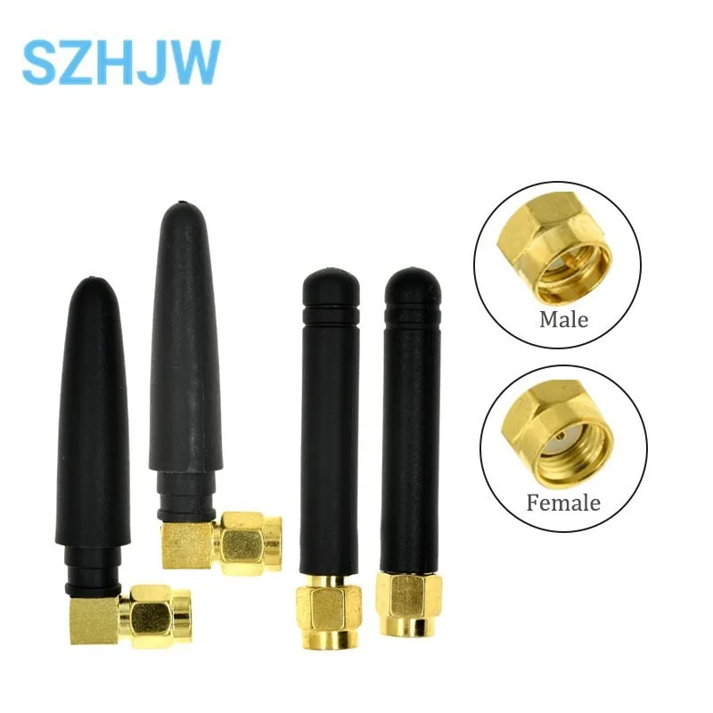 WiFi Antenna 2.4GHz/5GHz/5.8GHz Dual Band Dbi RPSMA/SMA Connector Rubber Aeria For Mini PCI Card USB Adapter Network Router