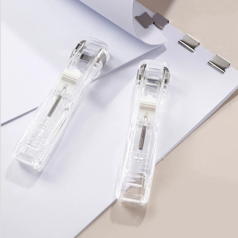 Refillable File Clamp Holder, Reusable Paper Clamp Metal File Clip Clamp