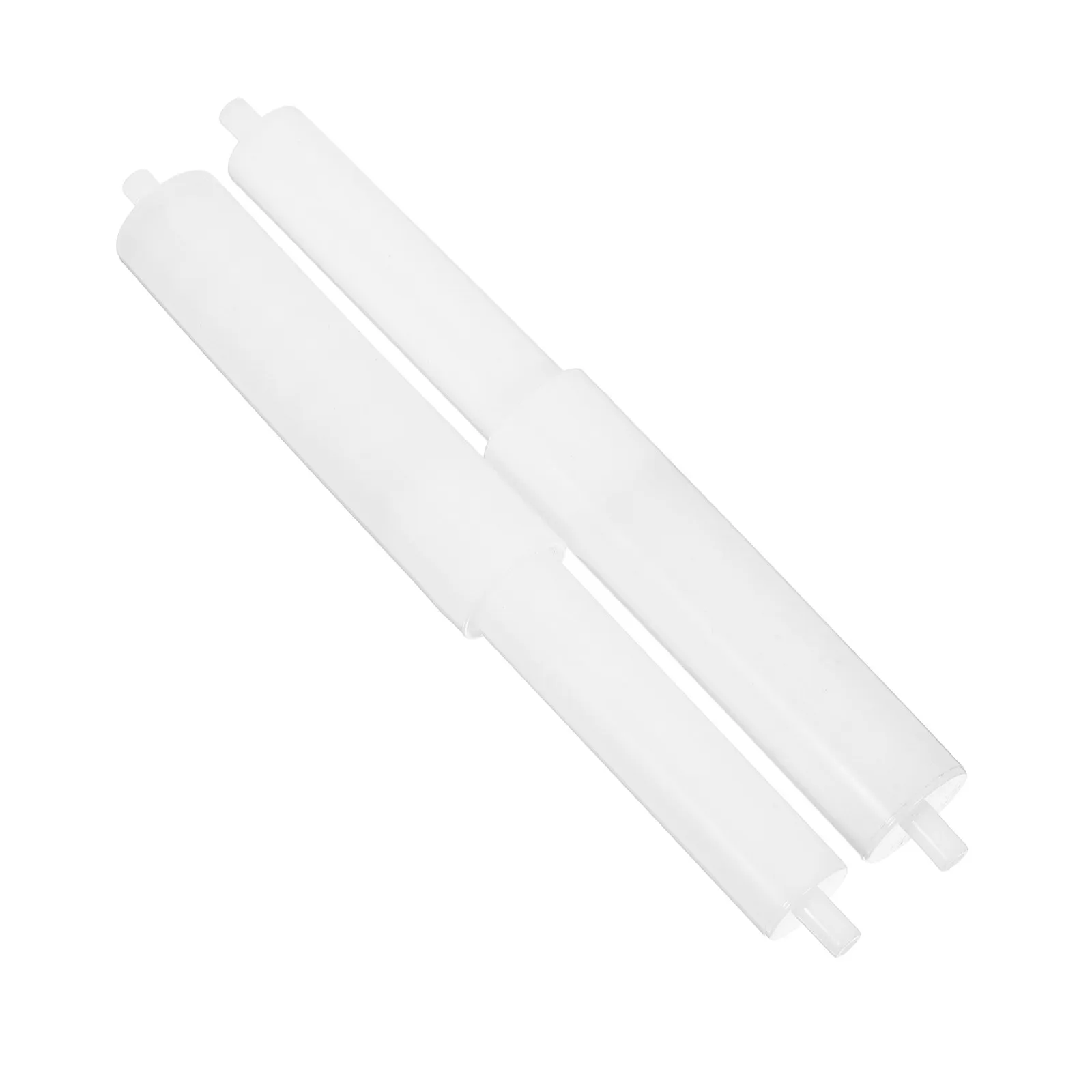 2Pcs Spring Loaded Toilet Paper Holder Replacement Rod Retractable Plastic Roller Spindle Easy Install Bathroom Accessory Tissue