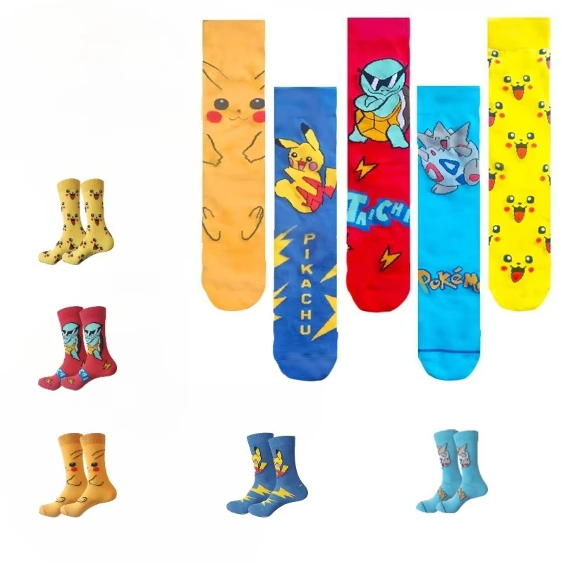 5styles Unisex Fashion Trend Long Socks Creative Anime Monster Printed Sock Birthday Gifts Cosplay Decoration