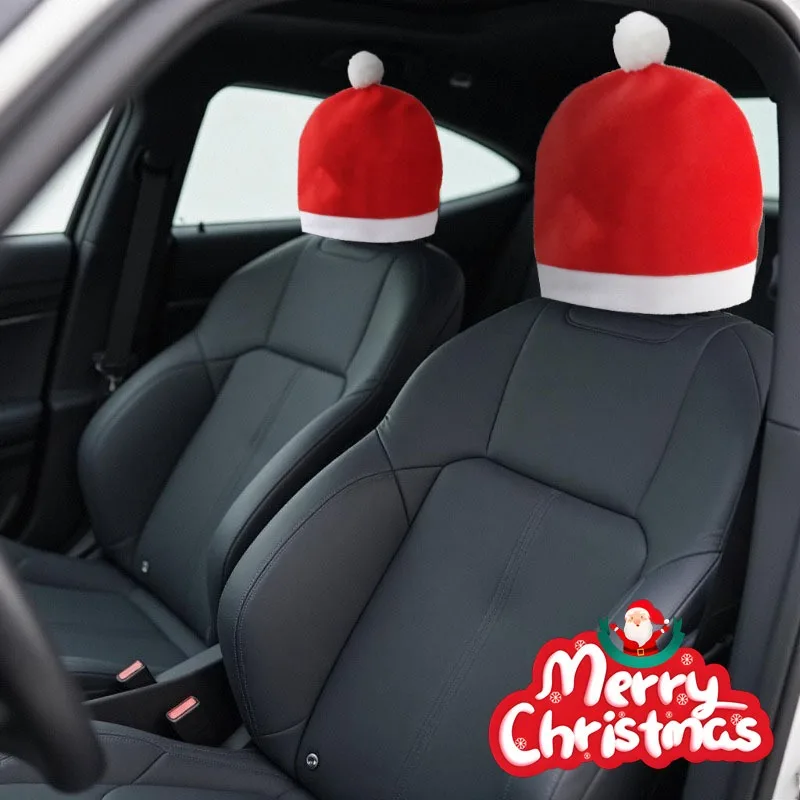 1-10PCS Christmas Car Seat Back Cover Cute Holiday Decoration Cushion Protector for Car Interior Auto Holiday Accessories