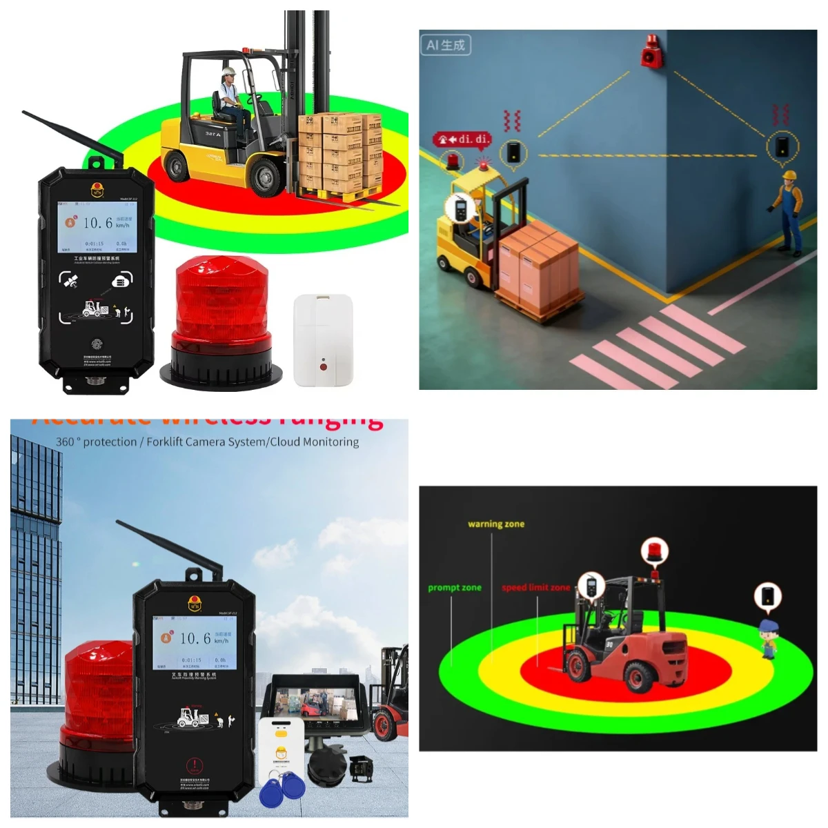 

Distance Measurement Pedestrian Detection System Reversing Ca-mera Collision Avoidance Forklift Proximity Warning Alarm for Cars