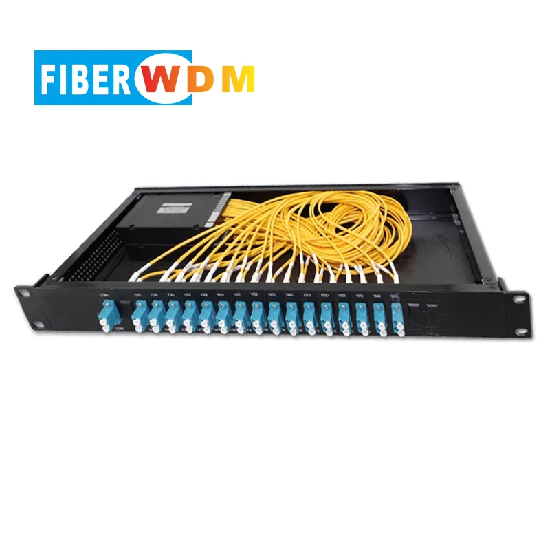 FIBERWDM 18CH CWDM ODAM Fiber Optic Mux Demux Module 1270nm -1610nm 18Way  Single/dual  Fiber ABS Box with LC Connector Duplex