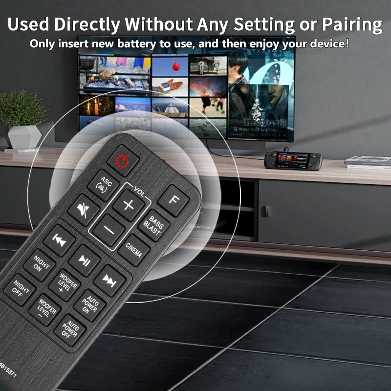 AKB74815371 For LG Remote Control Replacement, For LG SoundBar SJ3 SJ4 SJ4Y SK3D SK4D SL3D SLM3D SPJ4BW SPH4BW SPJ4B-W SPH4B-W