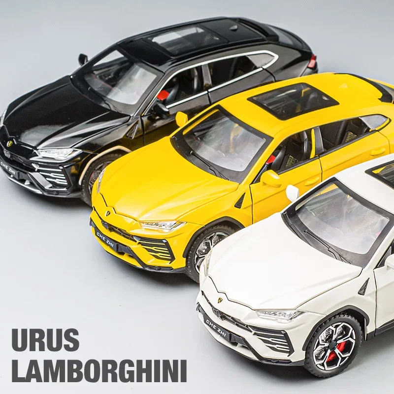 1:24 Lamborghini URUS Alloy Model Car SUV Diecast Toy Metal Collection Simulation Sound & Light Toy Car For Children C126