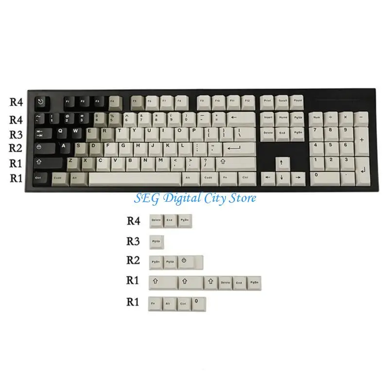 U75B 121 Kluczowe klucze klawiszowe klawiatury Gaming Wysoka twardość Niestandardowe zamienniki klawiszy Keycaps