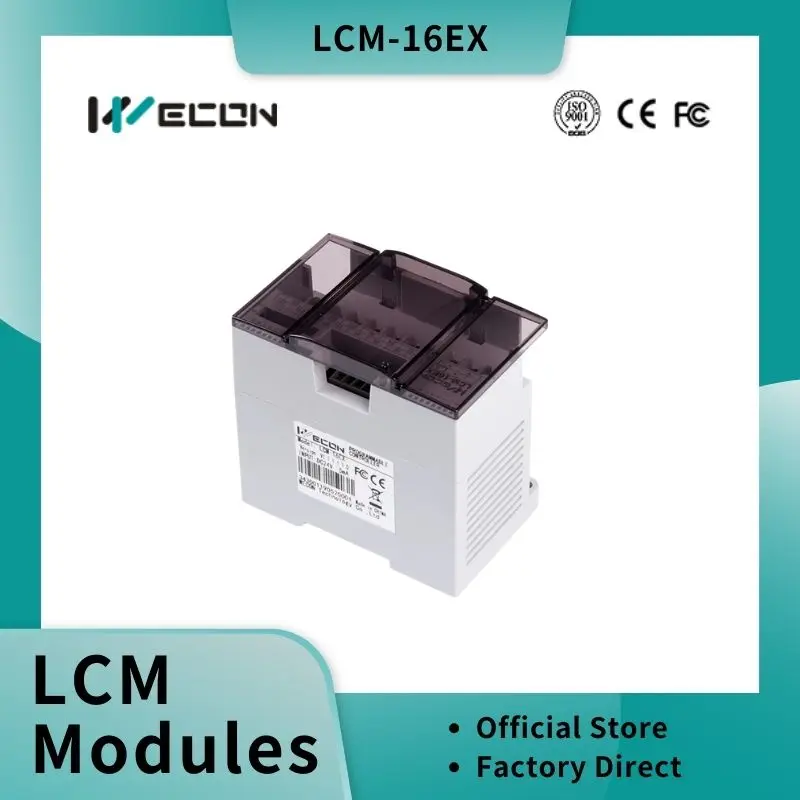 

Wecon Modbus remote I/O module LCM-16EX