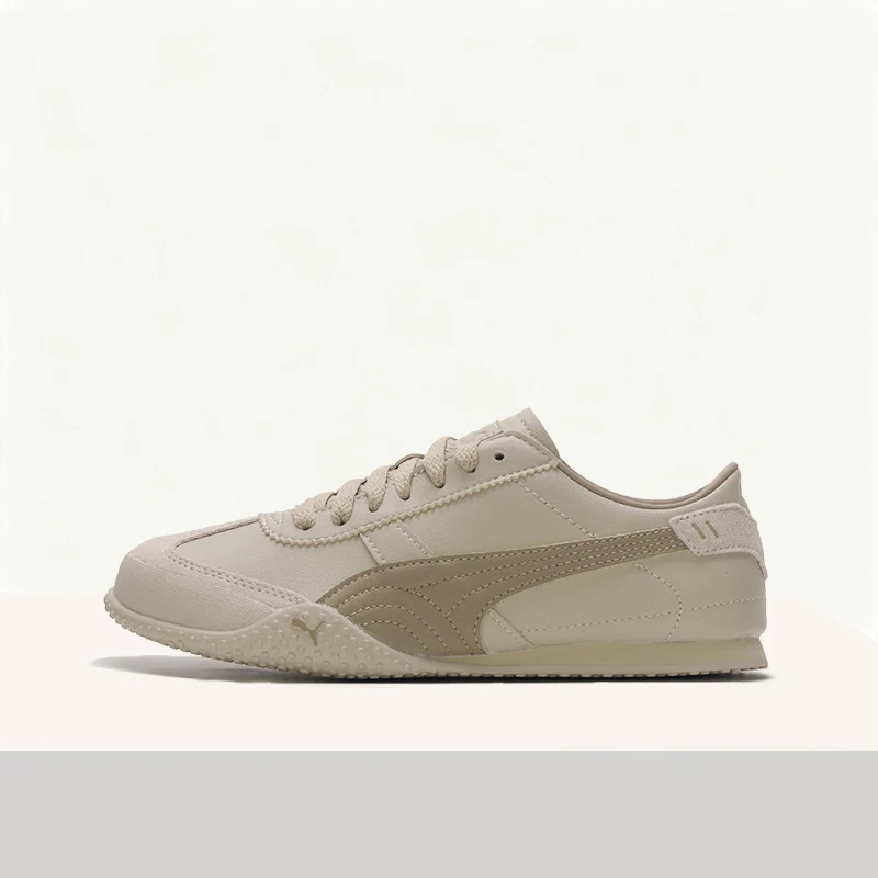 

Puma Bella UT: Retro, Comfortable, Versatile, Soft, Cushioned, Breathable Low-Top Casual Shoes for Women, Beige 405256-14