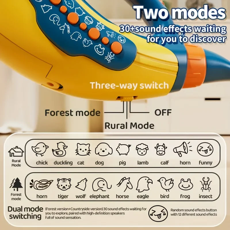 キッズホーン楽器おもちゃ、子供用肺活量サウンドエクササイザー、男の子と女の子へのクリスマスパーティー誕生日プレゼント