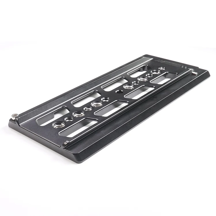 Aluminum dovetail sliding plate compatible with camera baseplate and camera cage for DSLR camera Sony A6400/A6500/A6300