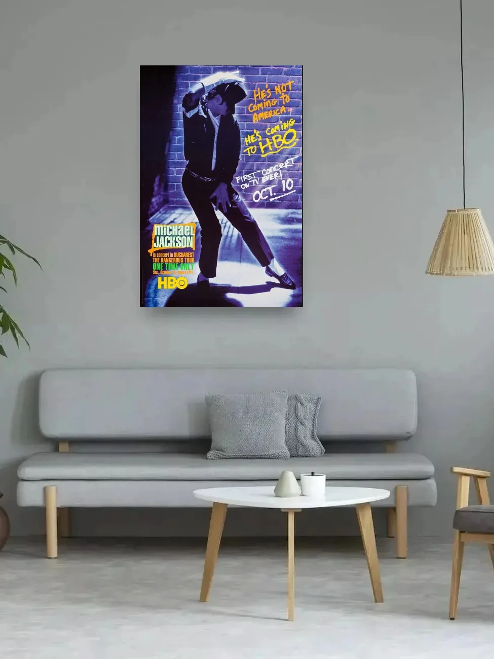 

1992 Michael Jackson Dangerous Tour Movie, Art Picture Print Silk Poster, Home Wall Decor