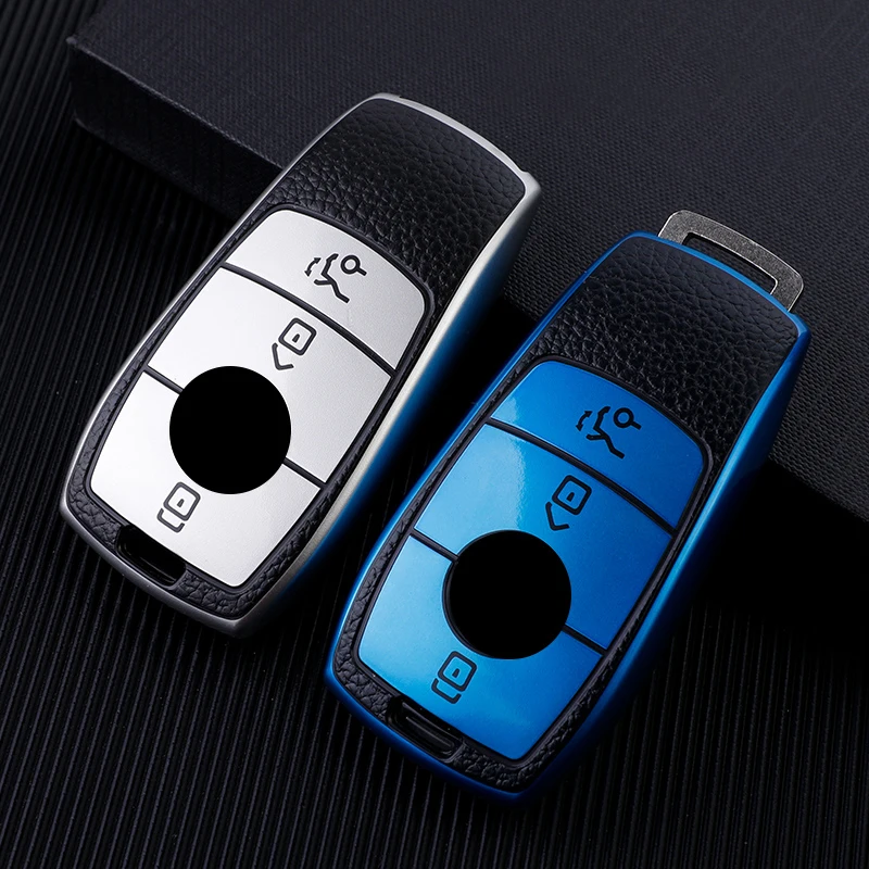 Car Key Cover Case Keychain For Mercedes Benz W177 W205 W213 W222 X167 AMG E200 E260 E S G Class GLC CLE CLA GLB GLS Shell Fob - view 3