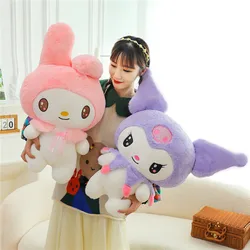 25/55cm Sanrio Kuromi My Melody Cute Series Kawaii peluche animale bambola cartone animato carino peluche cuscino giocattolo regalo di compleanno cuscino