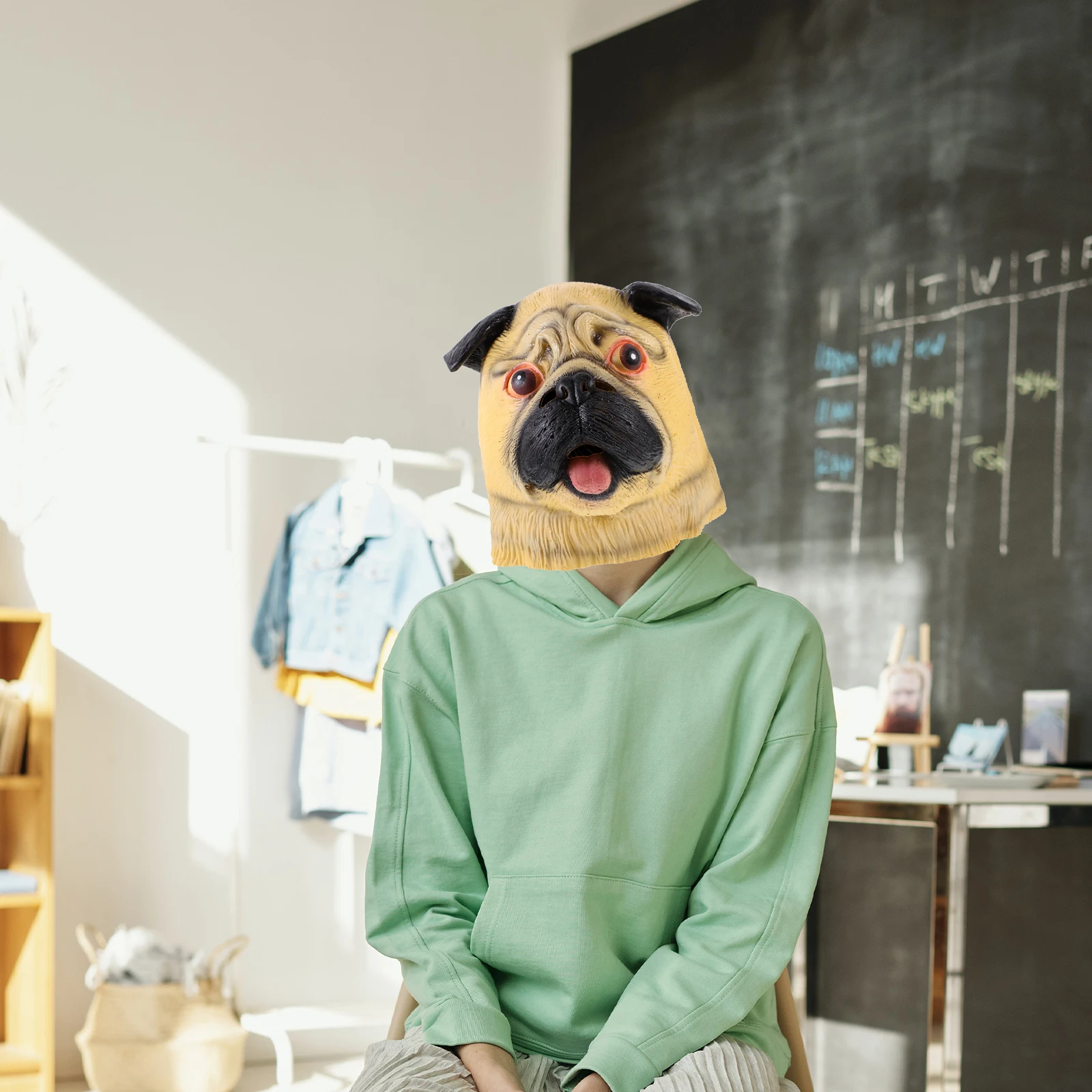 

mask Natural Rubber Full Head Animal For Masquerade Halloween Carnival Party Cosplay Props Breathable Lightweight See