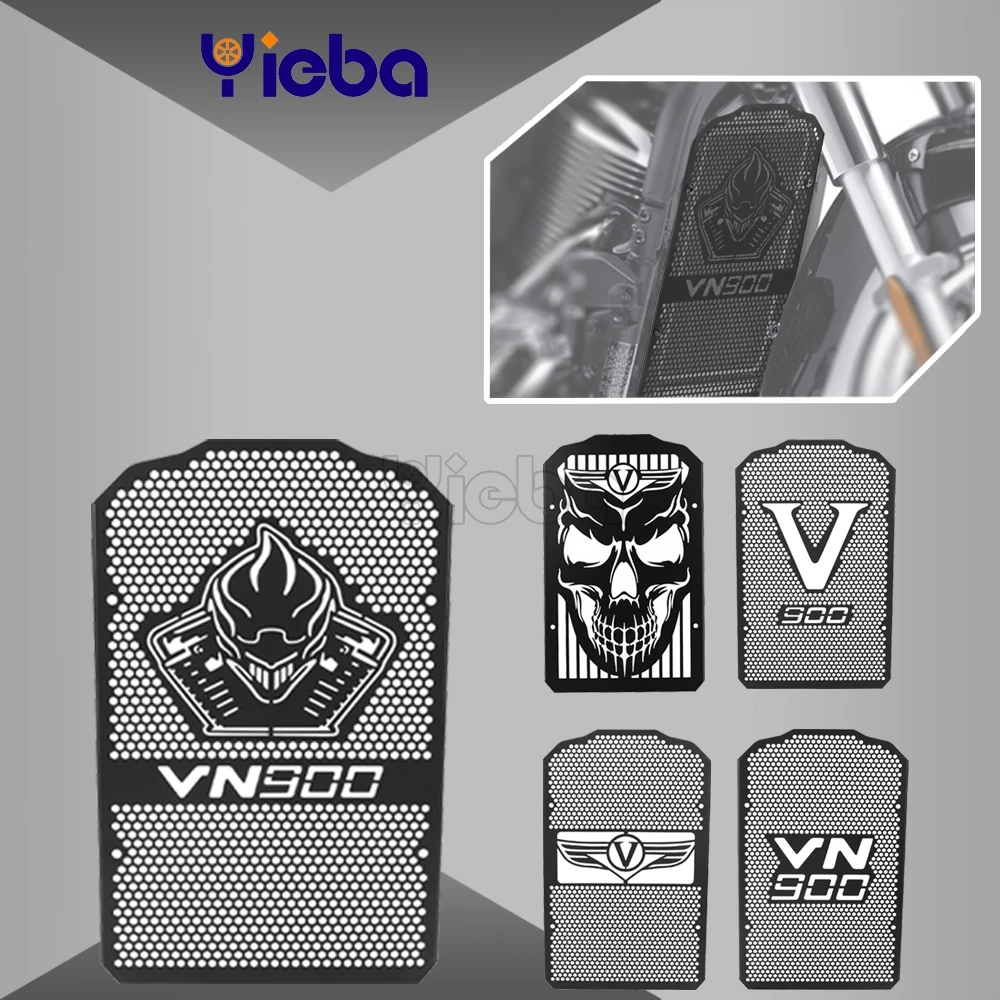 

For KAWASAKI Vulcan VN900 Classic LT 900 VN900 Custom 2006~2024 Steel Radiator Cover Bezel Grille Guard Protector 2015 2016 2018