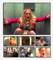 Movie Scenes Bathroom Funny Art Series Poster Print Canvas Pictures Home for Washroom Wall Modern Decor Frameless Painting