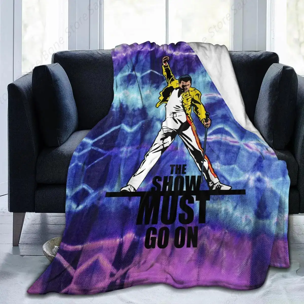 Freddie Mercury Queen-Rock-Band Ultra Soft Cozy Throw Lightweight MicroFleece Sofa All Season Living Room/Bedroom Warm Blanket