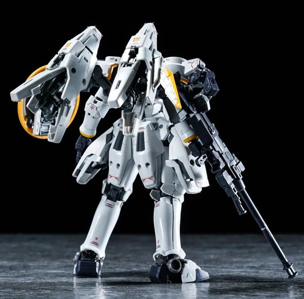 Bandai genuíno tallgeese ew rg 1/144 anime figura de ação robô periferia colecionável montagem modelo brinquedos ornamento presente crianças