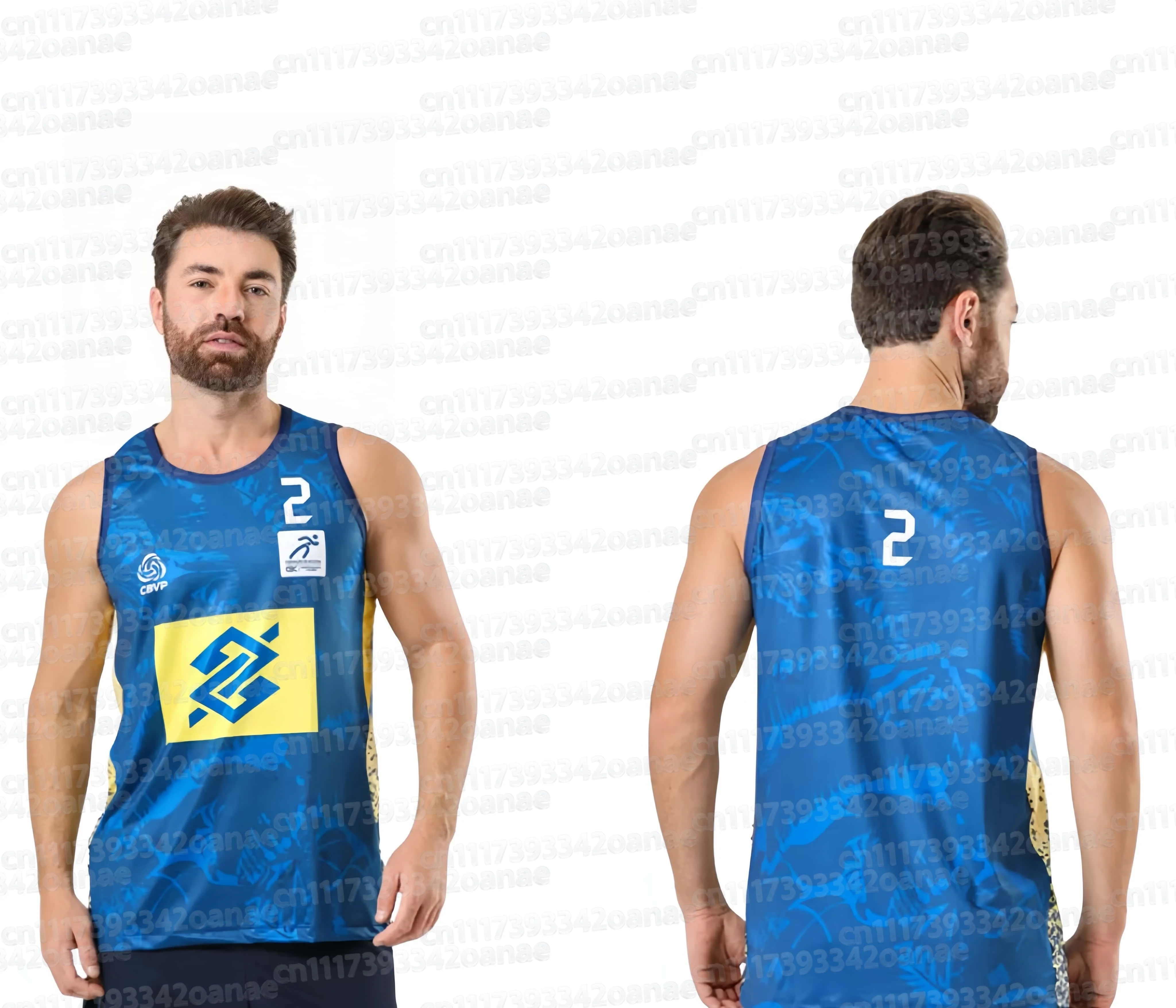 Herren-Volleyballtrikot, ärmelloses Tanktop für Wettkämpfe, Sport-Trainingsweste, Volleyball-Uniform, Unisex, passend für die ganze Familie. – Detail 9