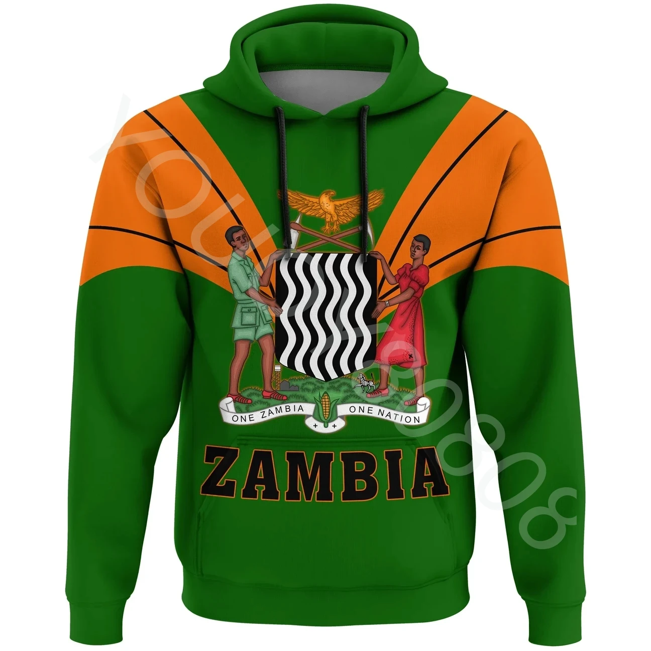 

African Clothing Zambian Pullover Rocky Style New Fall Men's Hoodie Casual Sweater Retro Harajuku Casual Clothing Jacket