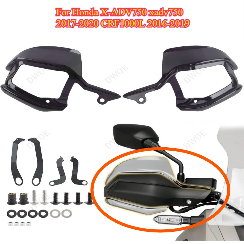 

Ветрозащитные щитки-накладки на руль для мотоциклов Honda X-ADV750 (2017-2020) и CRF1000L (2016-2019)