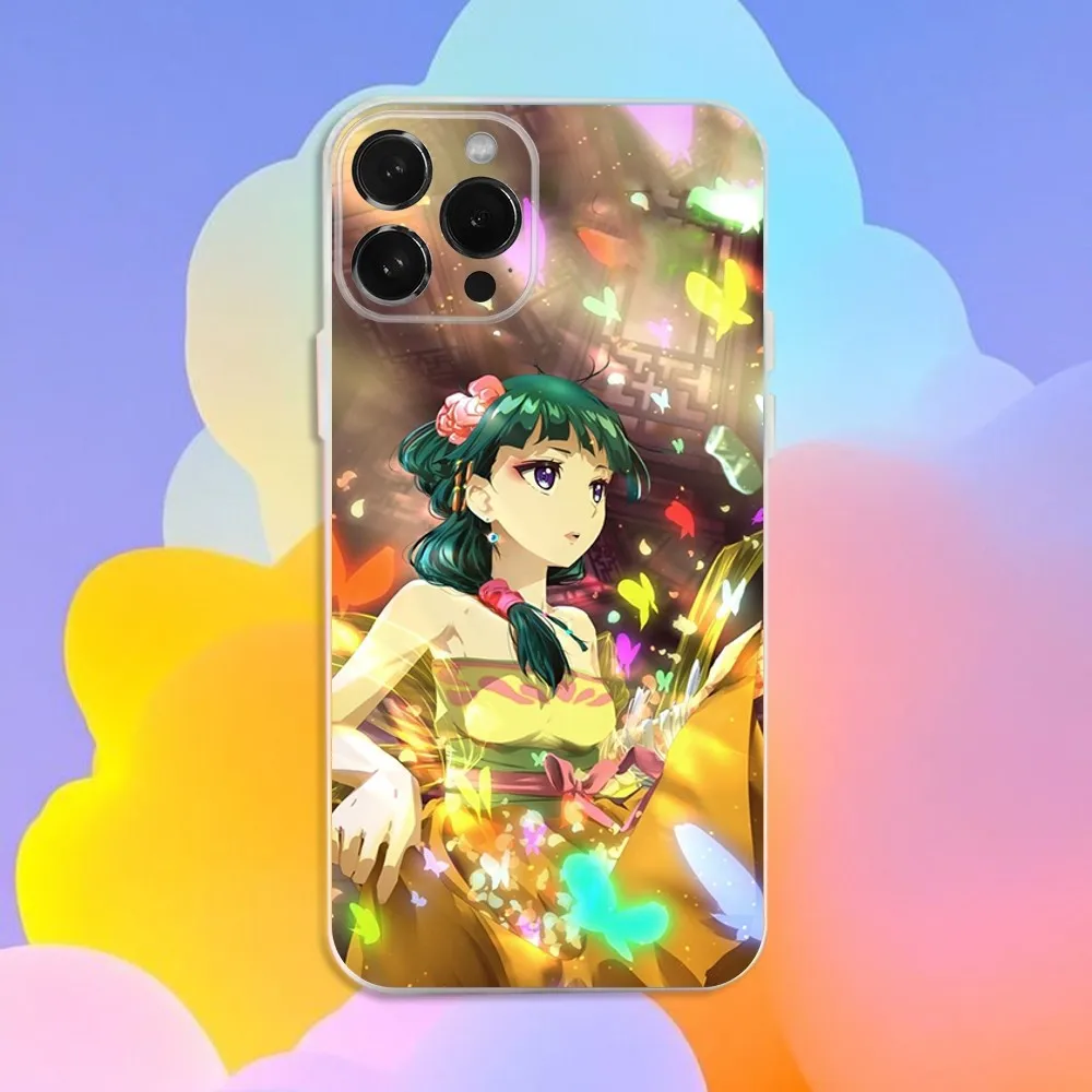 حافظة هاتف Maomao A-Apothecary D-Diaries لهاتف iPhone 16,15,14,13,12,11 Pro,Max,Plus,X,XS,XR,SE,سيليكون شفاف صغير ناعم #6