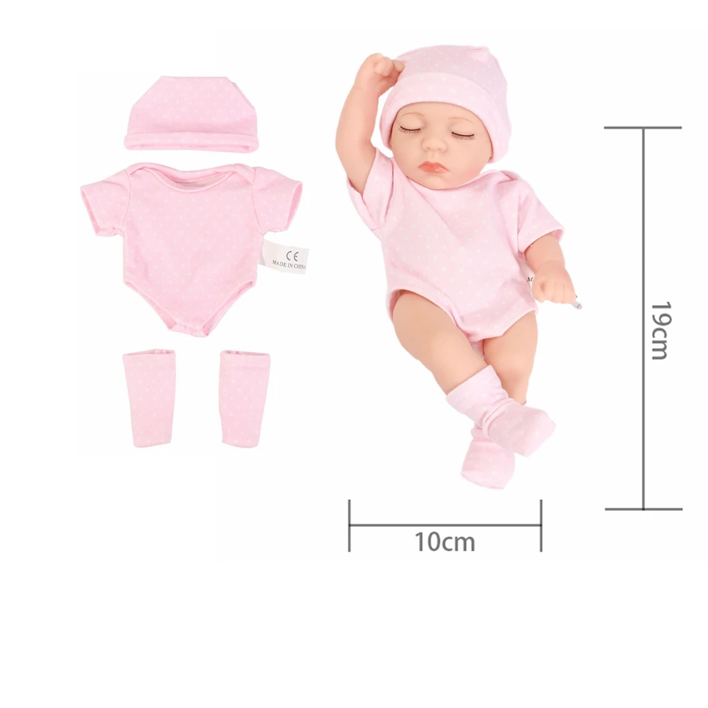 Doll Clothes for 8Inch 20cm Baby Dolls DIY Doll Accessories for Reborn Baby Dolls Sweater Jumpsuit Clothes for Mini Newborn Doll