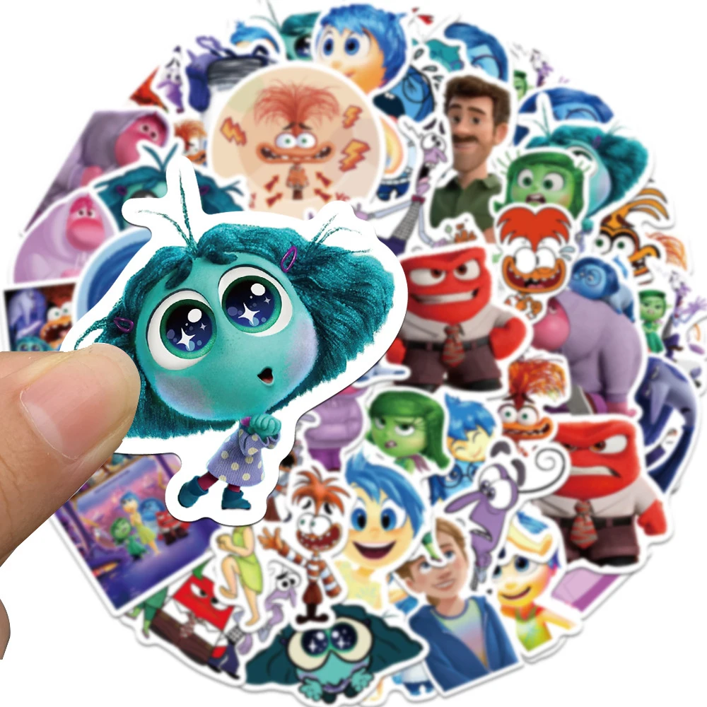 10/30/50pcs Disney Cartoon Movie Inside Out Stickers voor Kinderen Speelgoed DIY Laptop Notebook Telefoon auto Koffer Waterdichte Sticker