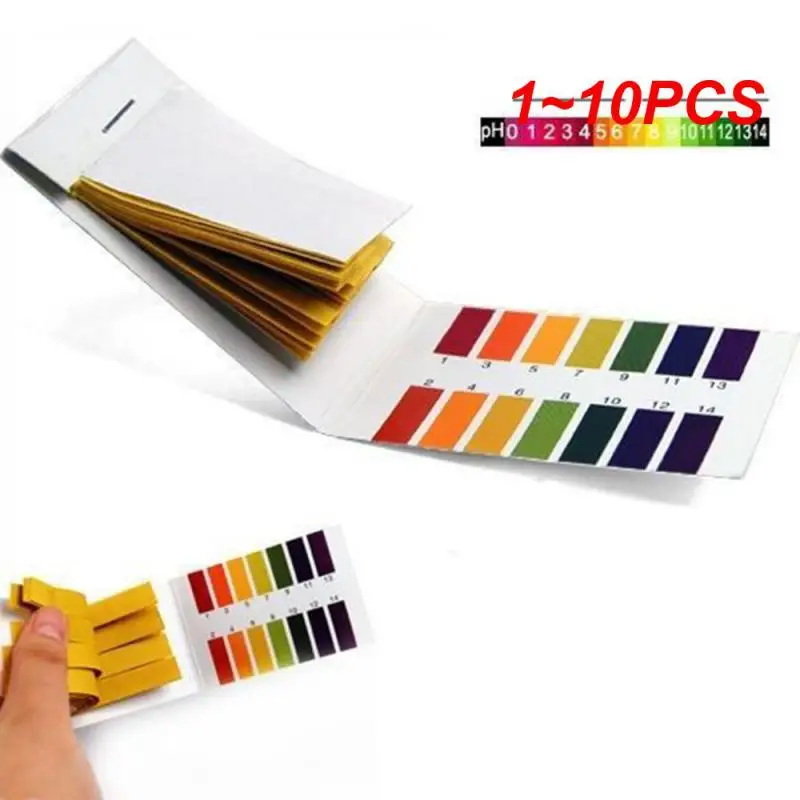 

1~10PCS 1set = 80 Strips! Professional 1-14 pH litmus paper ph test strips water cosmetics soil Acidity test Strips with control