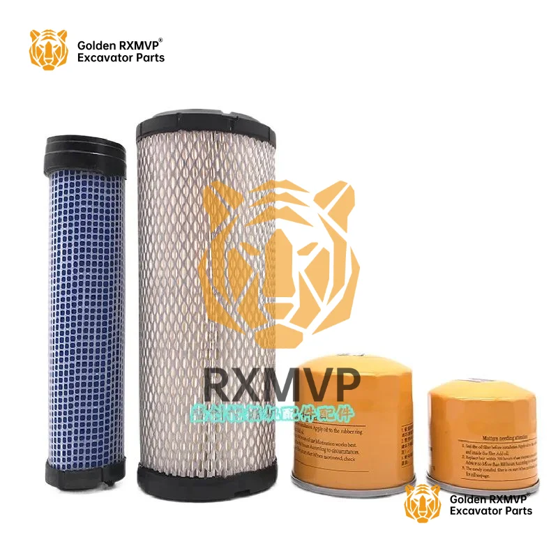 For yanmar VIO 30 40 engine oil filter element diesel grid air oil water filter filter excavator accessories