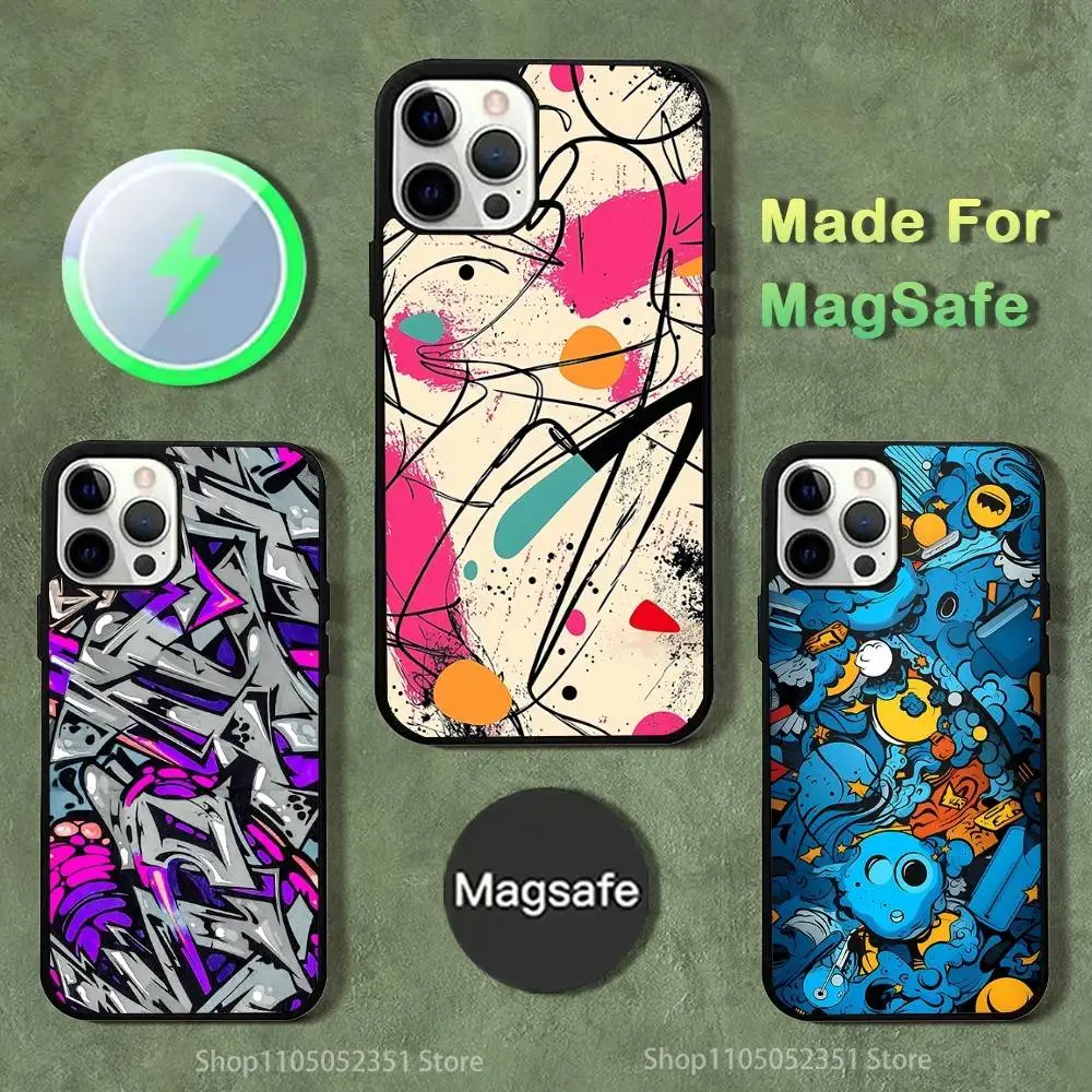 

Graffiti Art Cool Thing Phone Case For iPhone 16,15,14,13,12,11,Pro,Max,Plus,Mini,SE4,E Magnetic Magsafe Wireless Charging